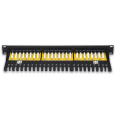 Patch Panel CAT6 - 24 Port, 90 Degree, Krone IDC, 50 micron Patch Panel CAT6 - 24 Port, 90 Degree, Krone IDC, 50 micron